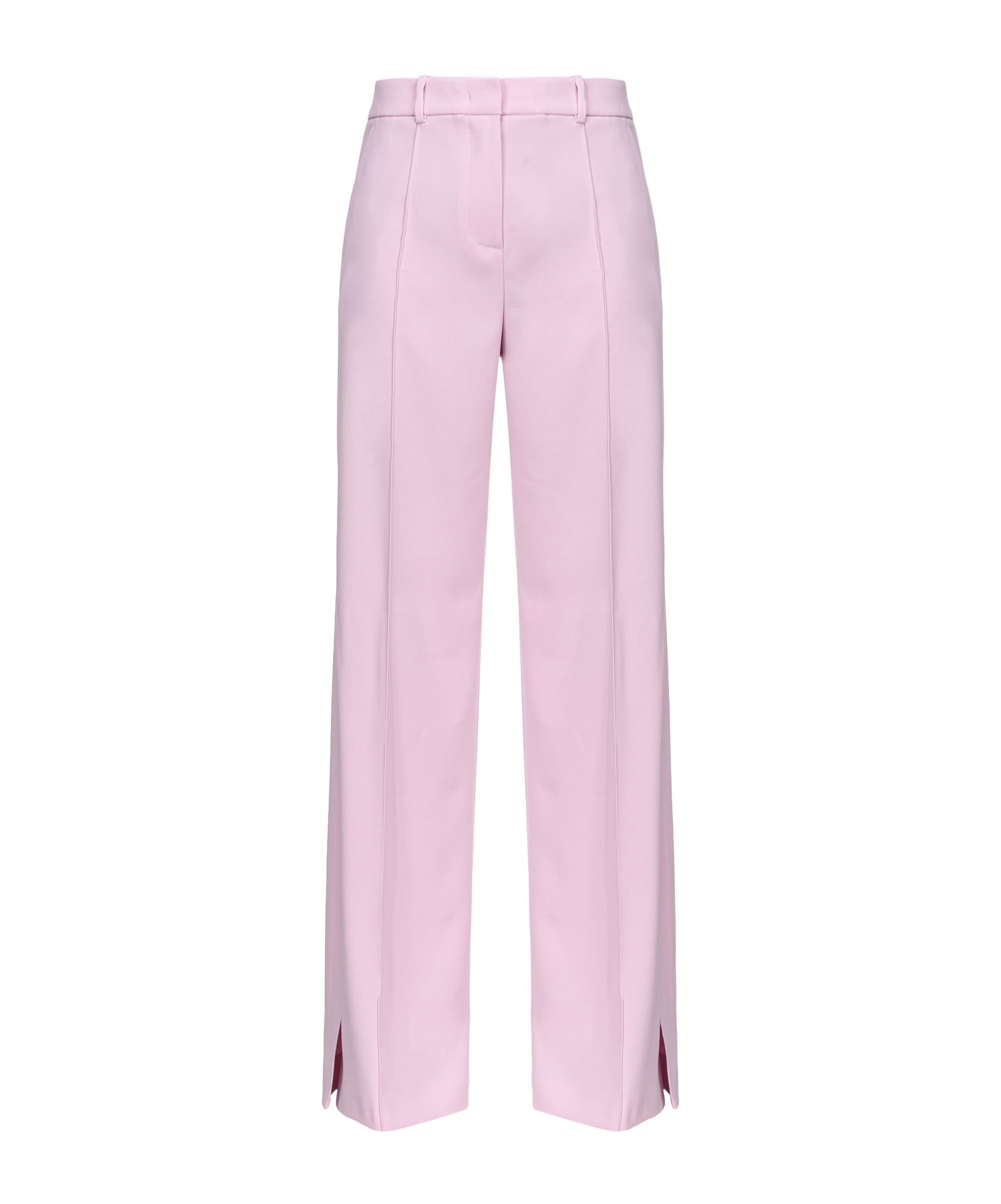 Pinko High-waisted Wide-leg Trousers In Pink