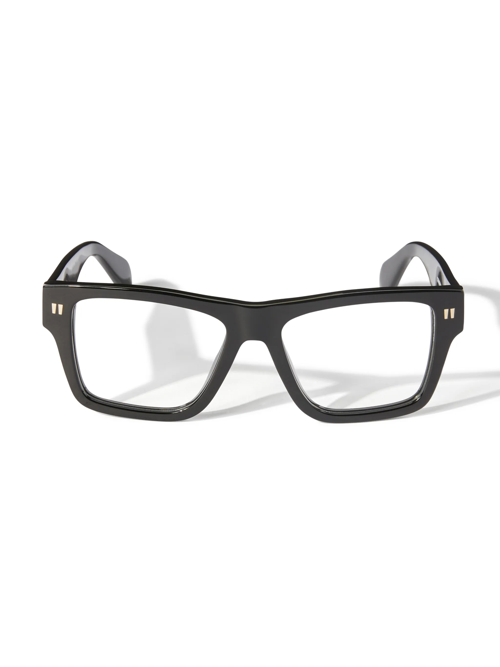 Off-white Full Frame Plain Mirror In Black