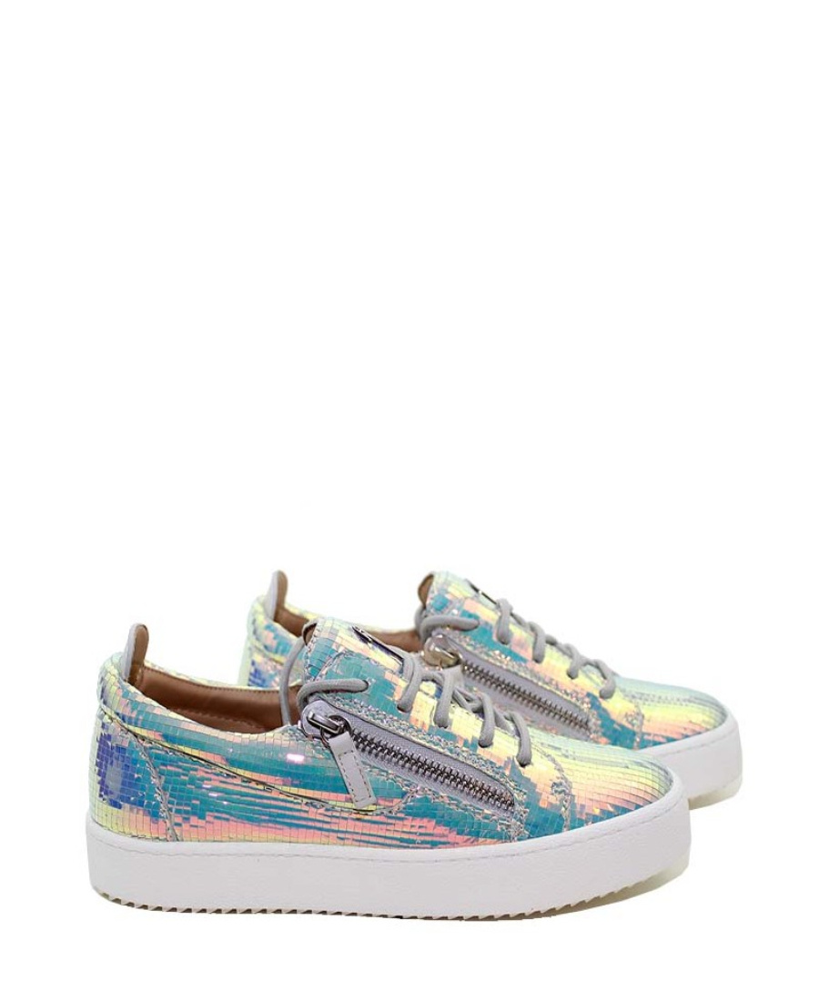 Giuseppe Zanotti Glossy Low Upper Board Shoes In Multicolor