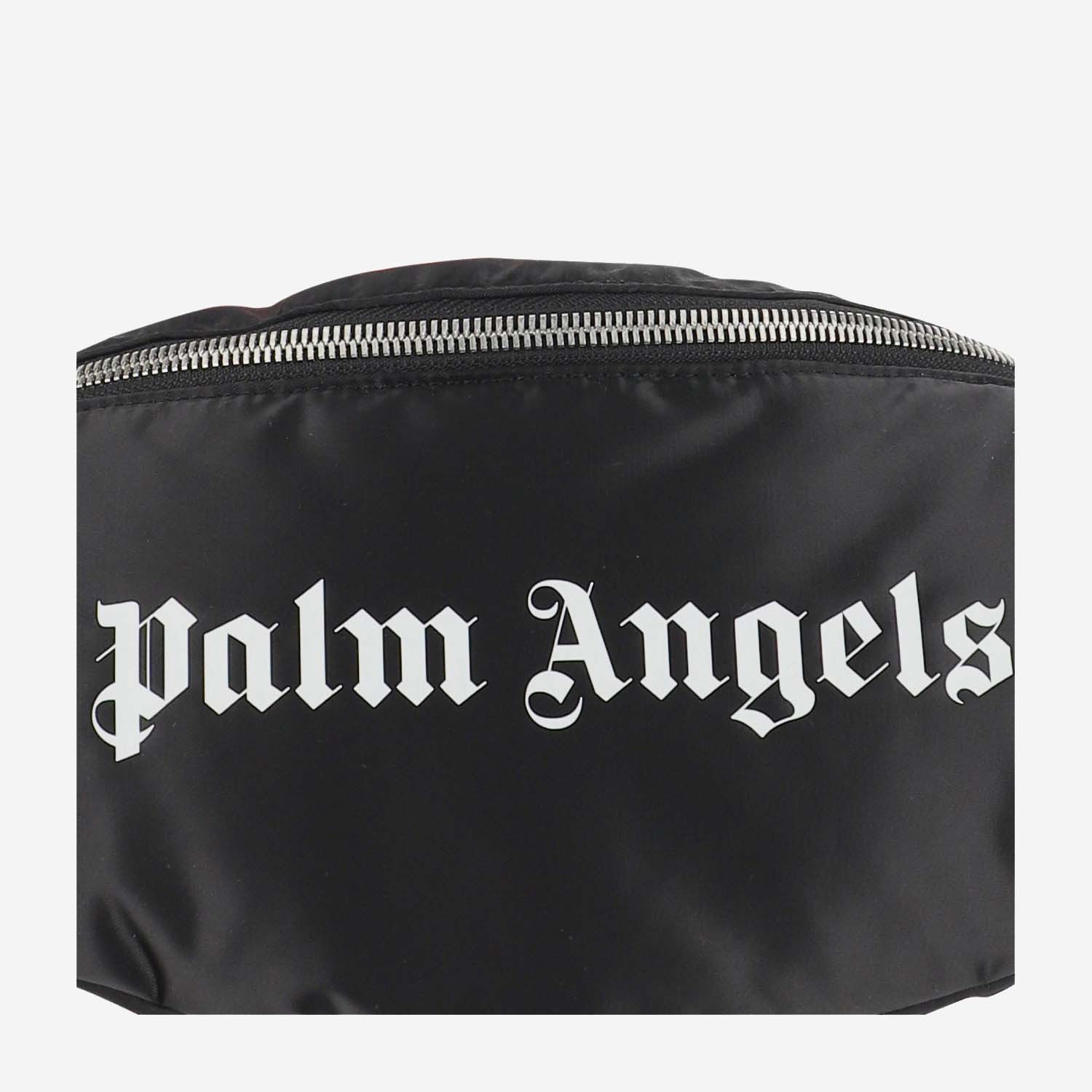 PALM ANGELS PALM ANGELS LOGO PRINTED ZIPPED BELT BAG