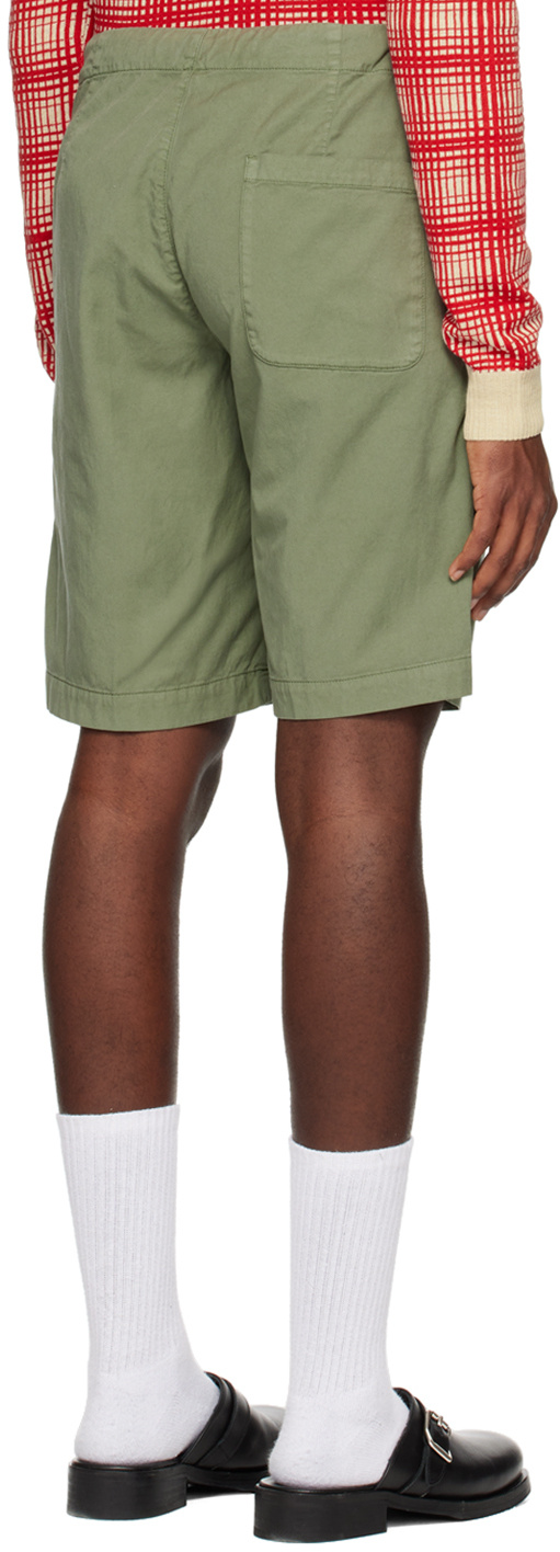 Aspesi Logo Casual Shorts In Green