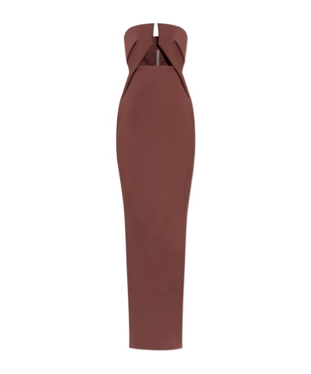 Rick Owens Cut-out Midi Dress In Pink