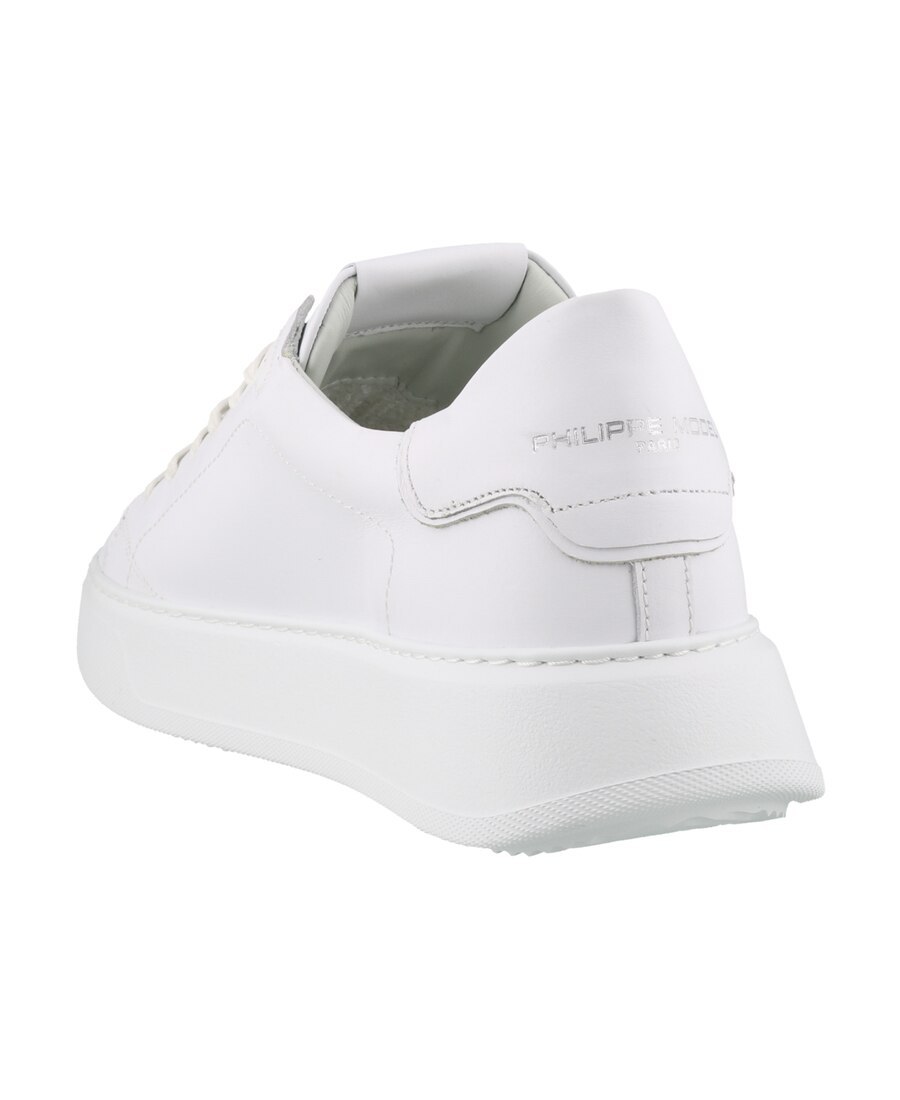 Philippe Model Temple Veau Leather Sneakers In White