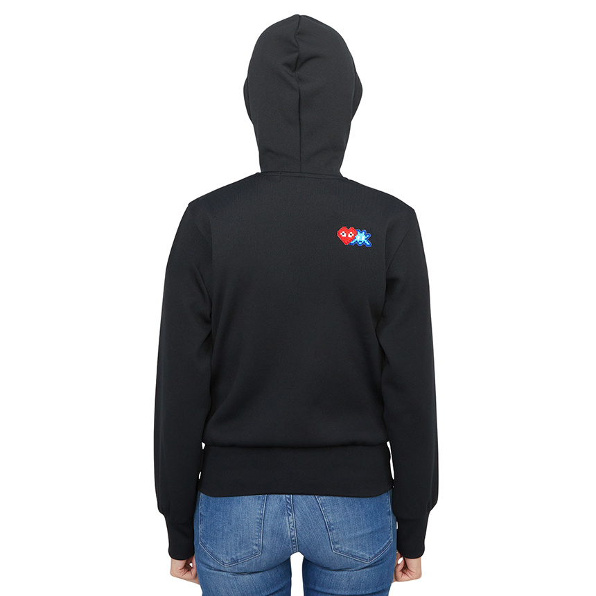 Comme Des Garçons Play Logo-appliqué Zip-up Hoodie