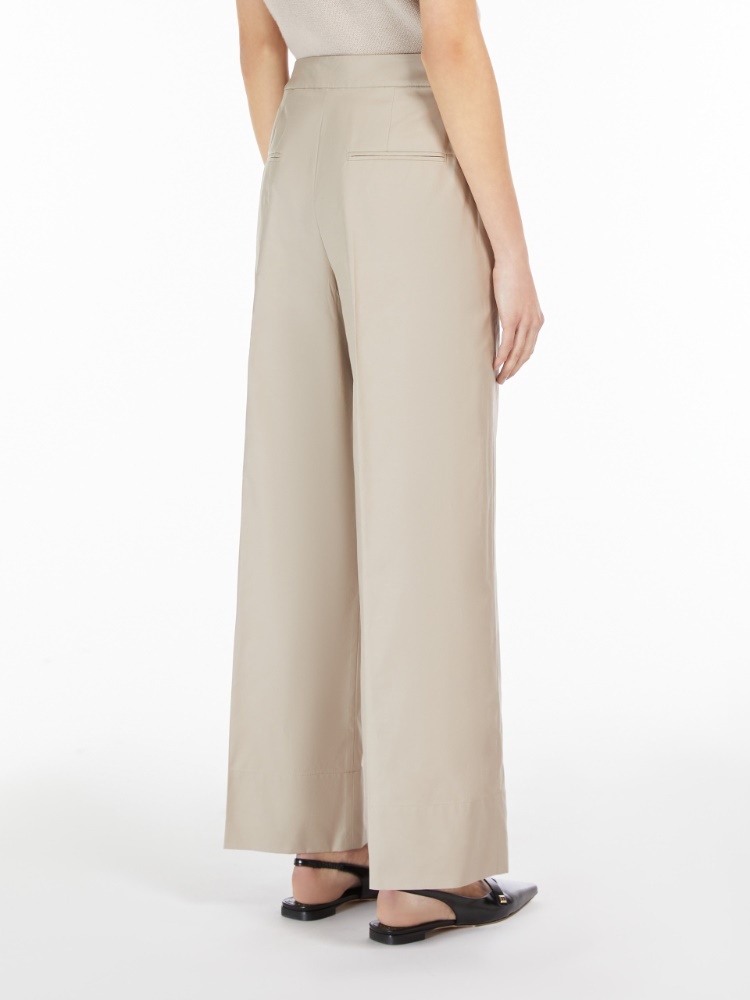 Max Mara Waist Drawstring Casual Pants In Nude