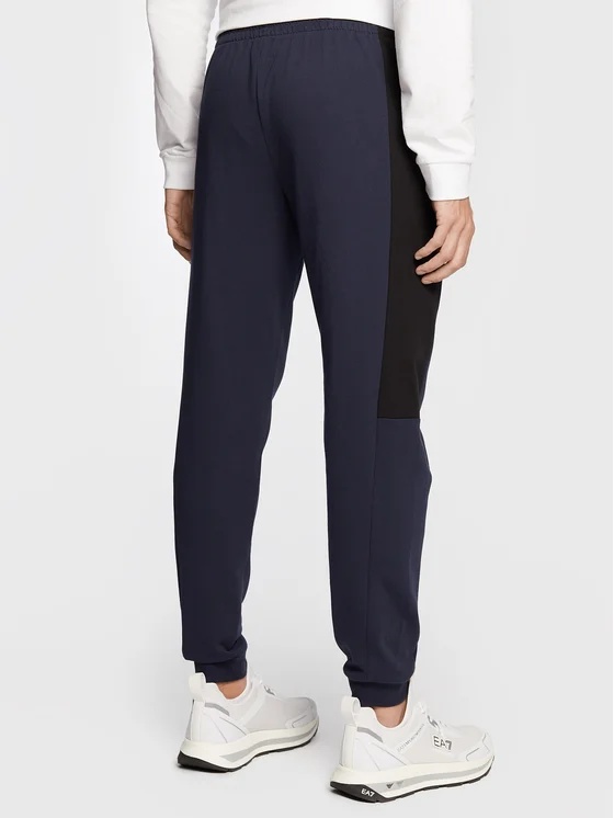 Ea7 Logo Sweatpants In Black
