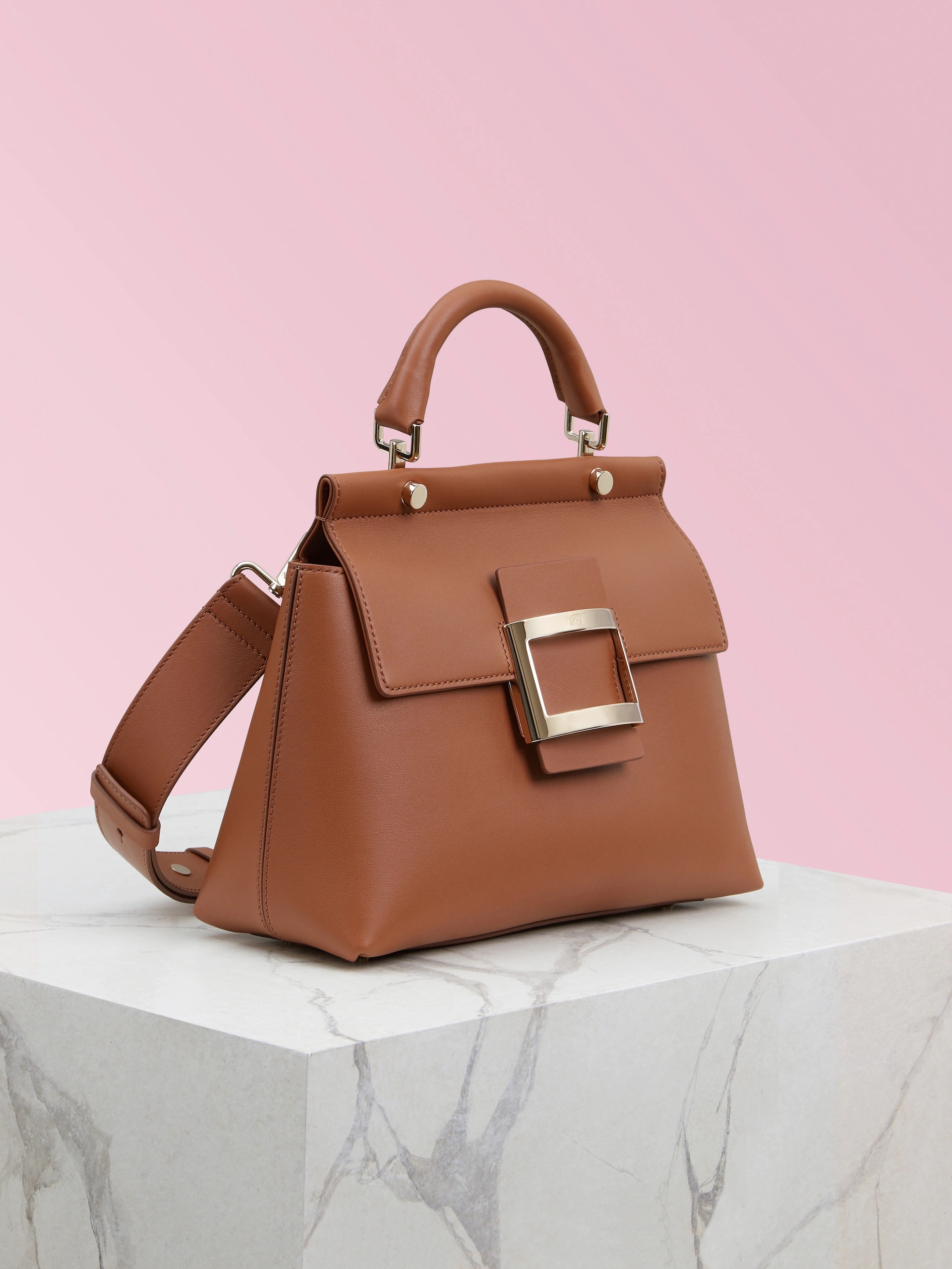 Roger Vivier Viv Cabas Handbag In Brown