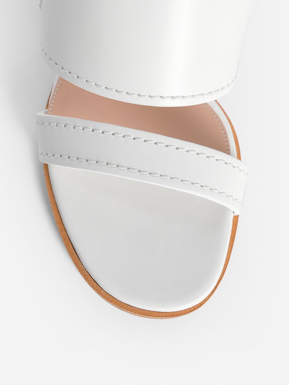 Alexander Mcqueen Strappy Leather Mules In White