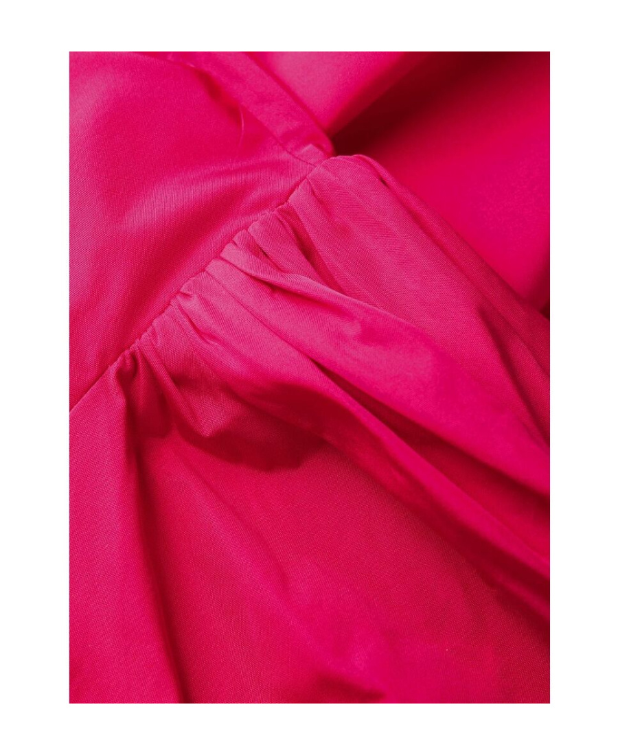 Red Valentino Bow-detail Taffeta Minidress In Red
