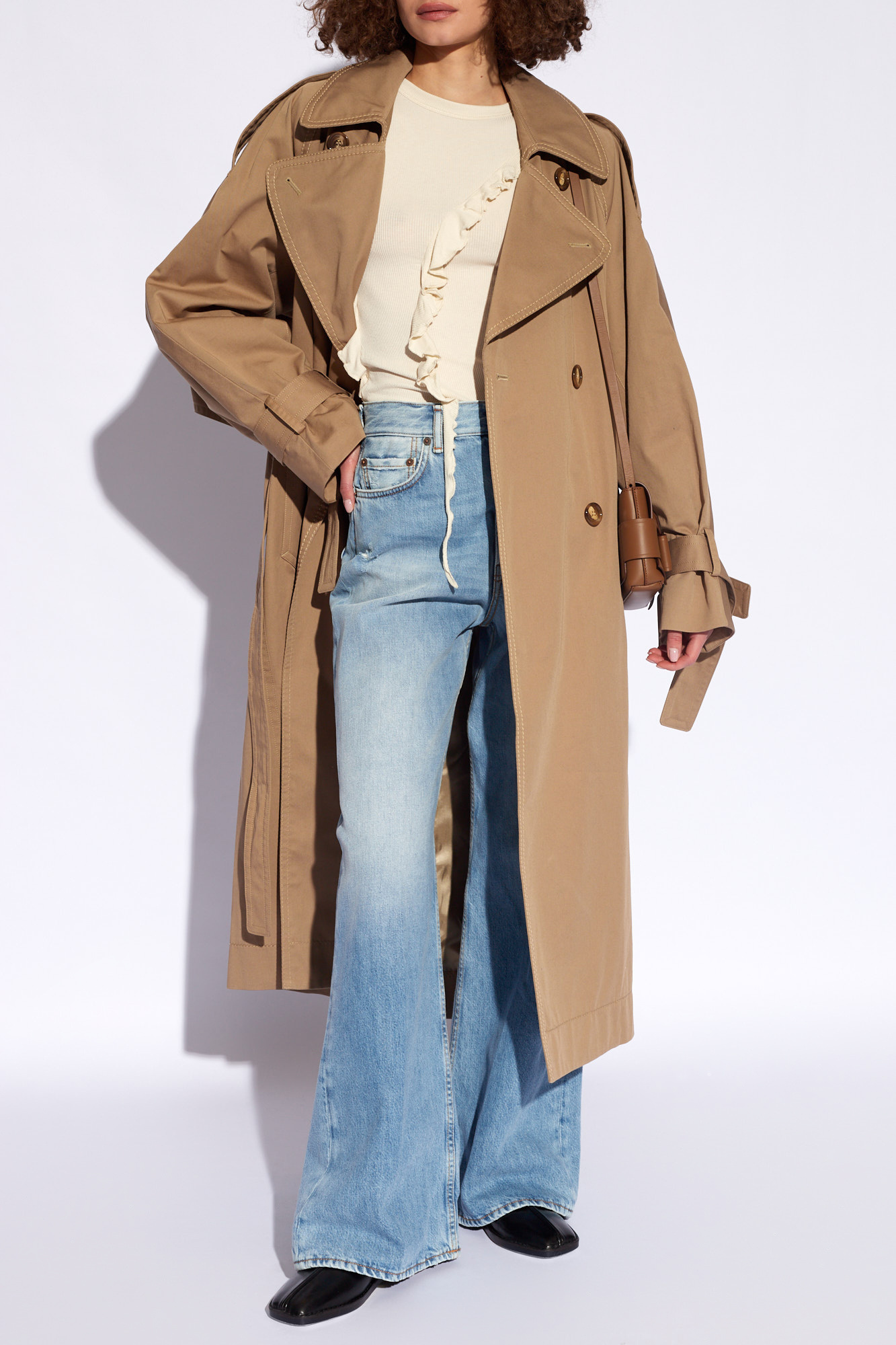 Acne Studios Rib T-shirt In Nude