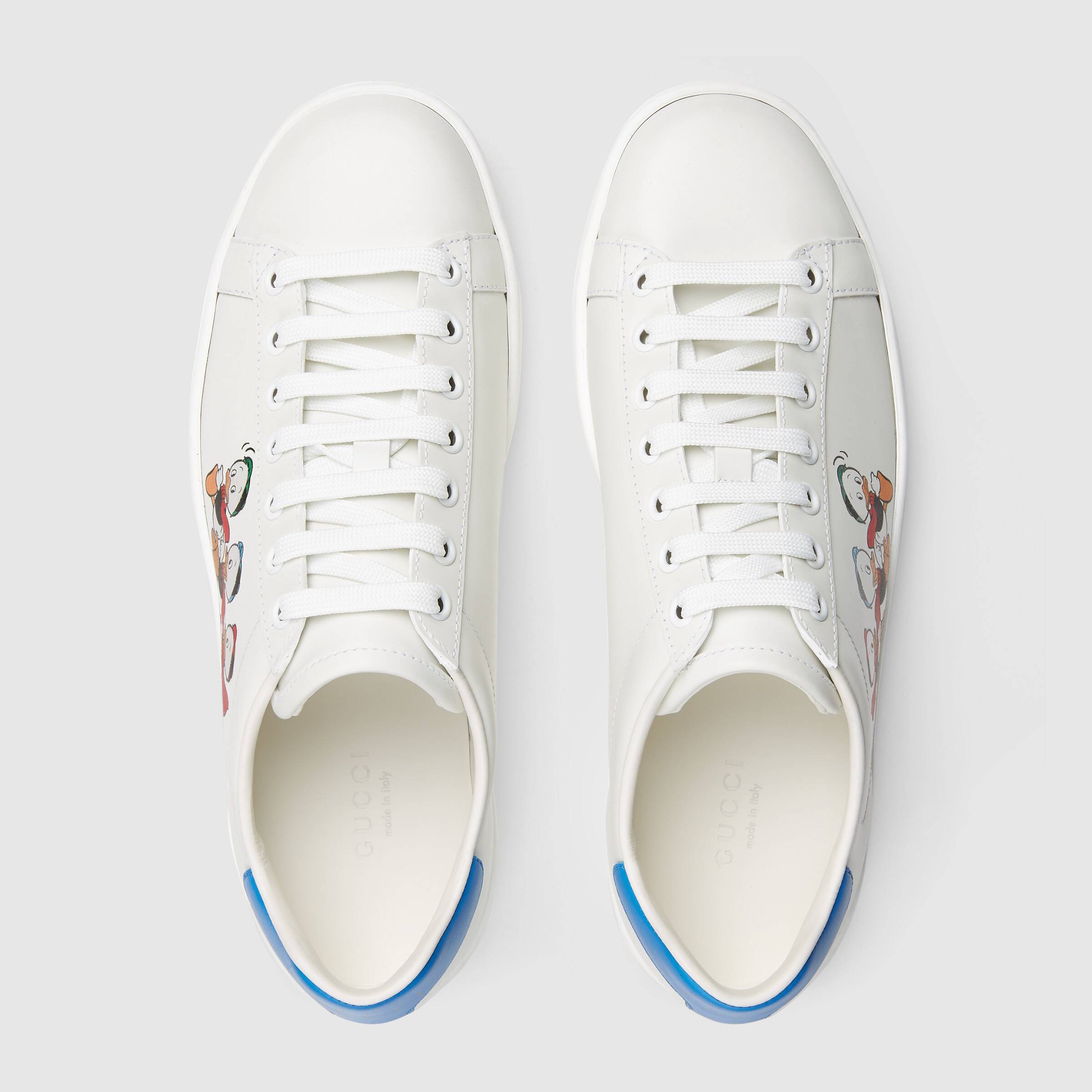 Gucci X Disney Ace Leather Sneaker In Multicolor