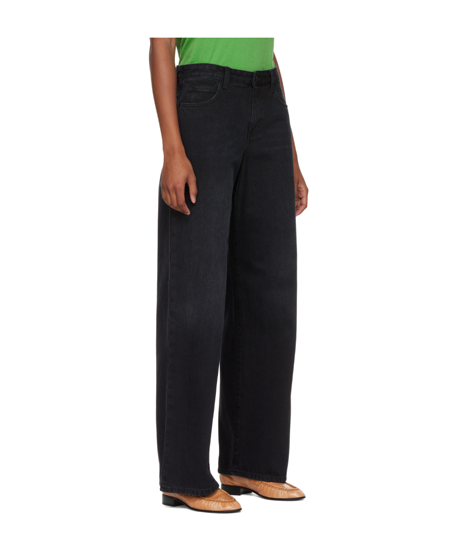 Shop The Row Wide-leg Jeans In Black