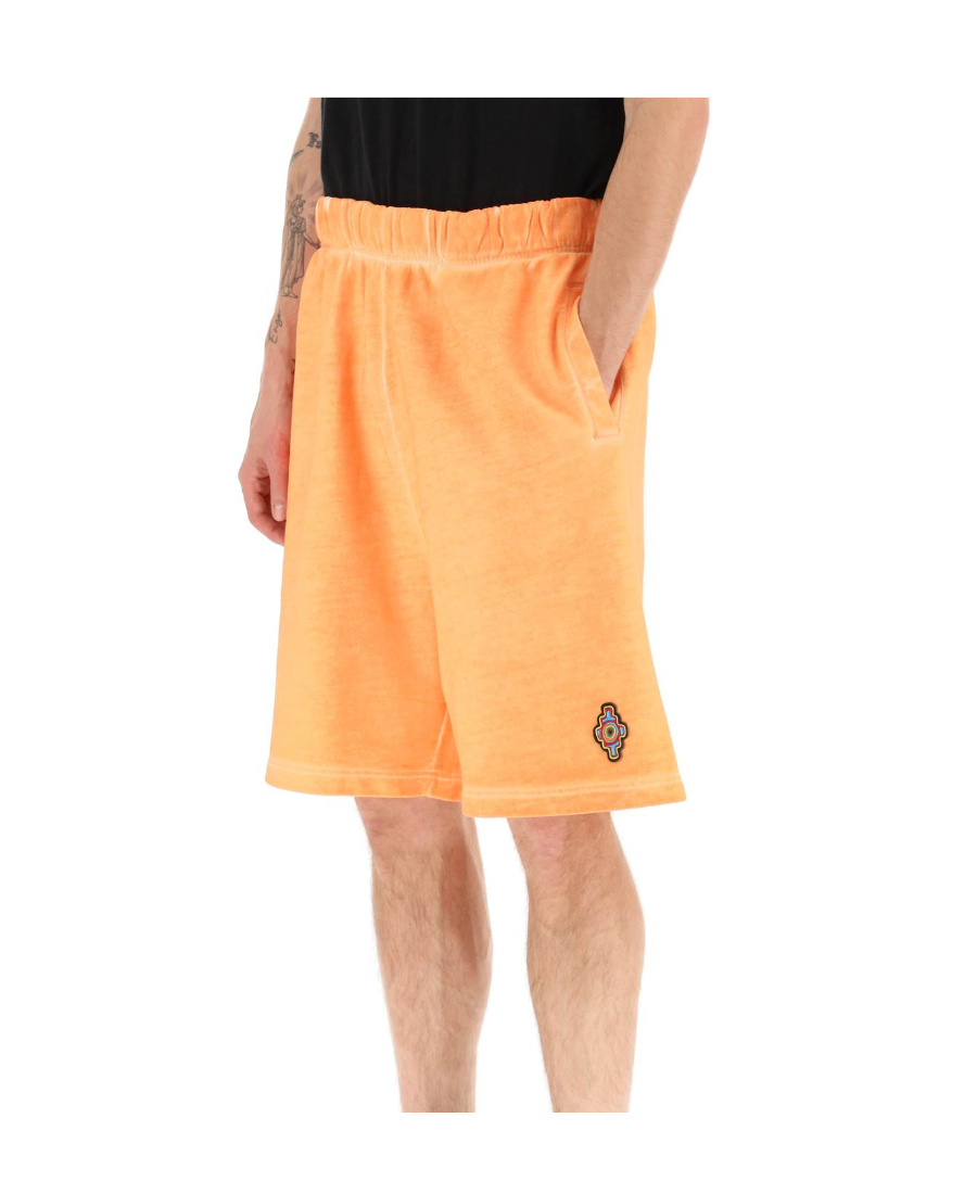 Marcelo Burlon County Of Milan Marcelo Burlon Sunset Cross Shorts In Orange