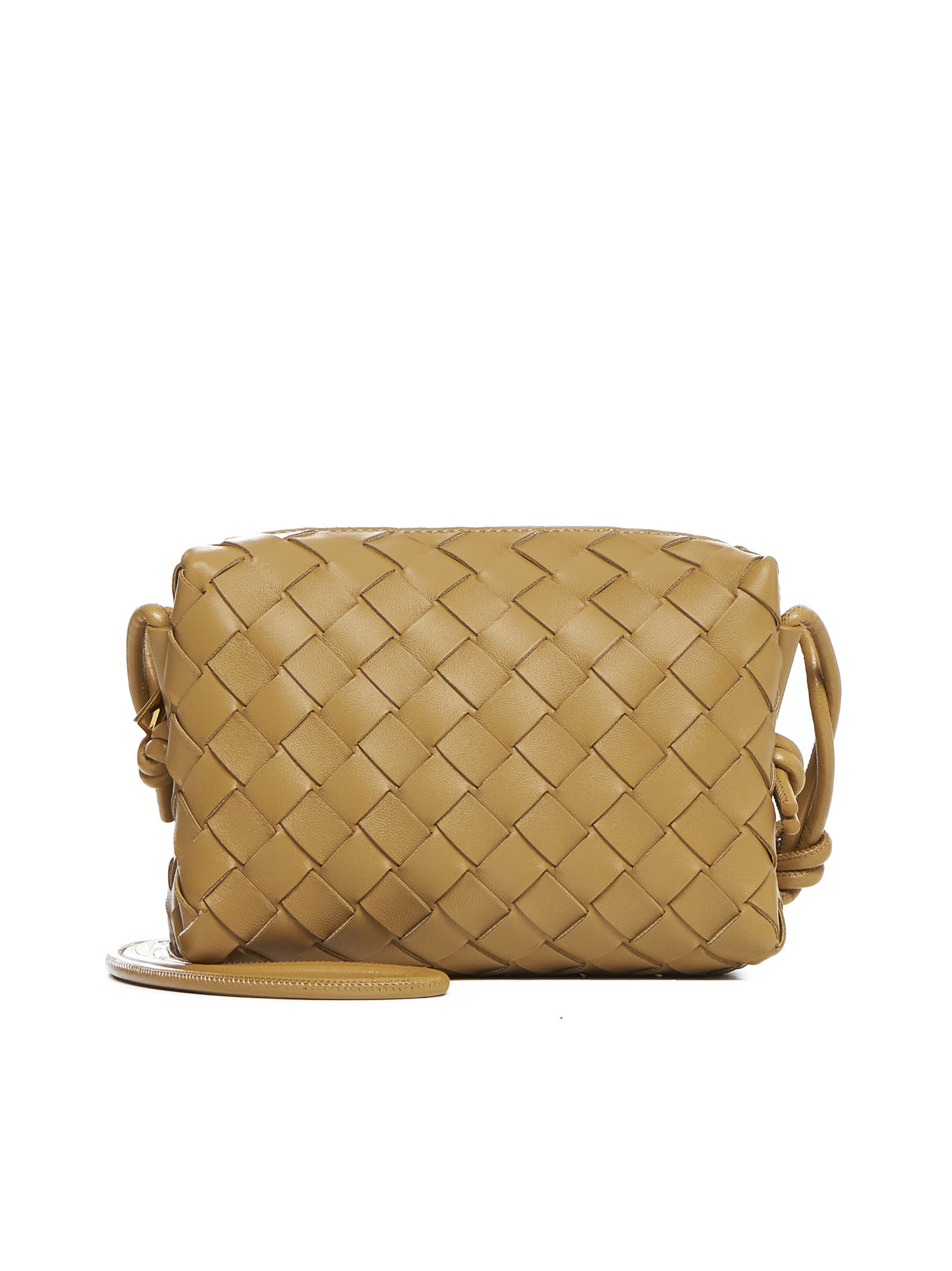 Bottega Veneta Loop Intrecciato Nappa Leather Mini Bag In Brown