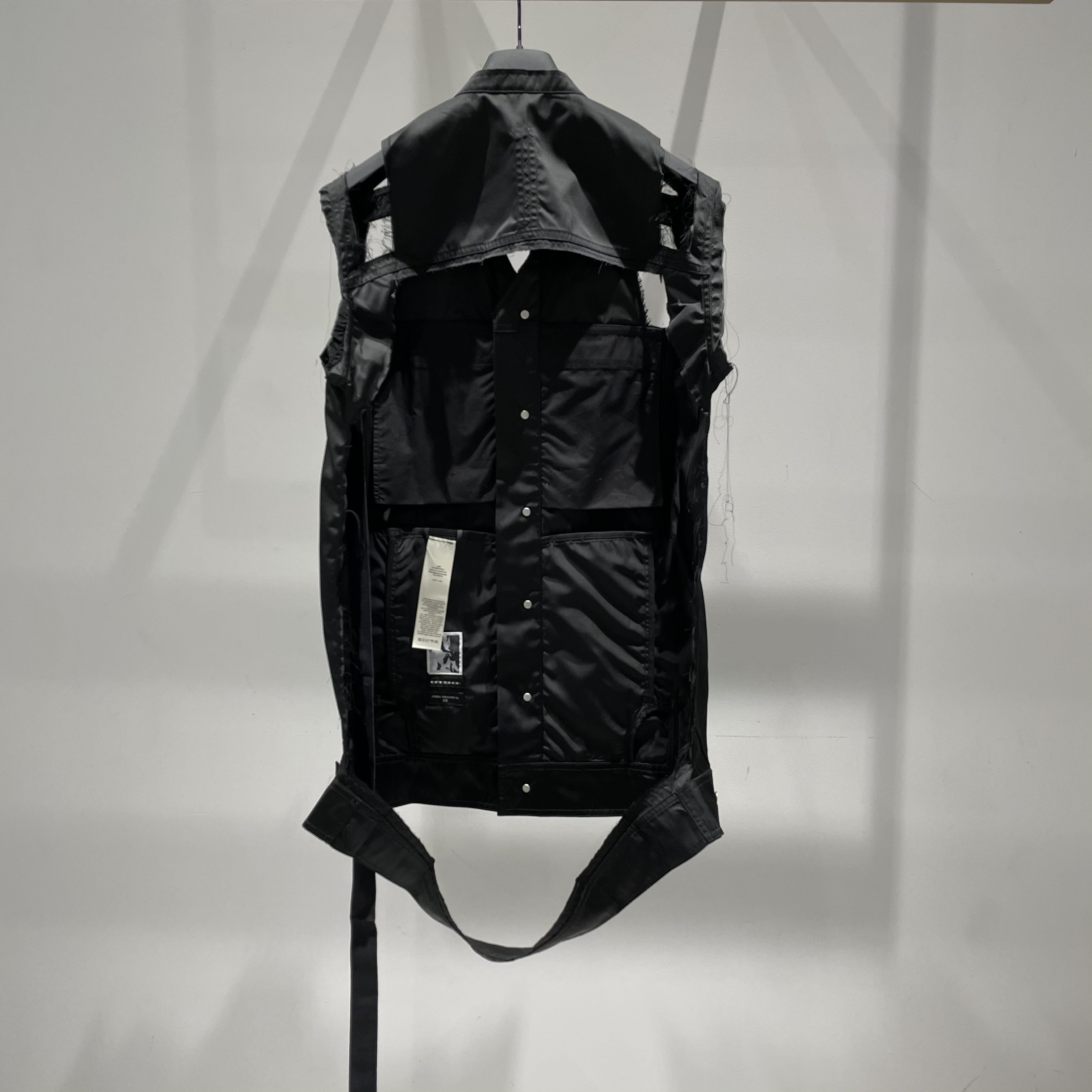 Rick Owens Drkshdw Logo Vest Casual Jacket In Black