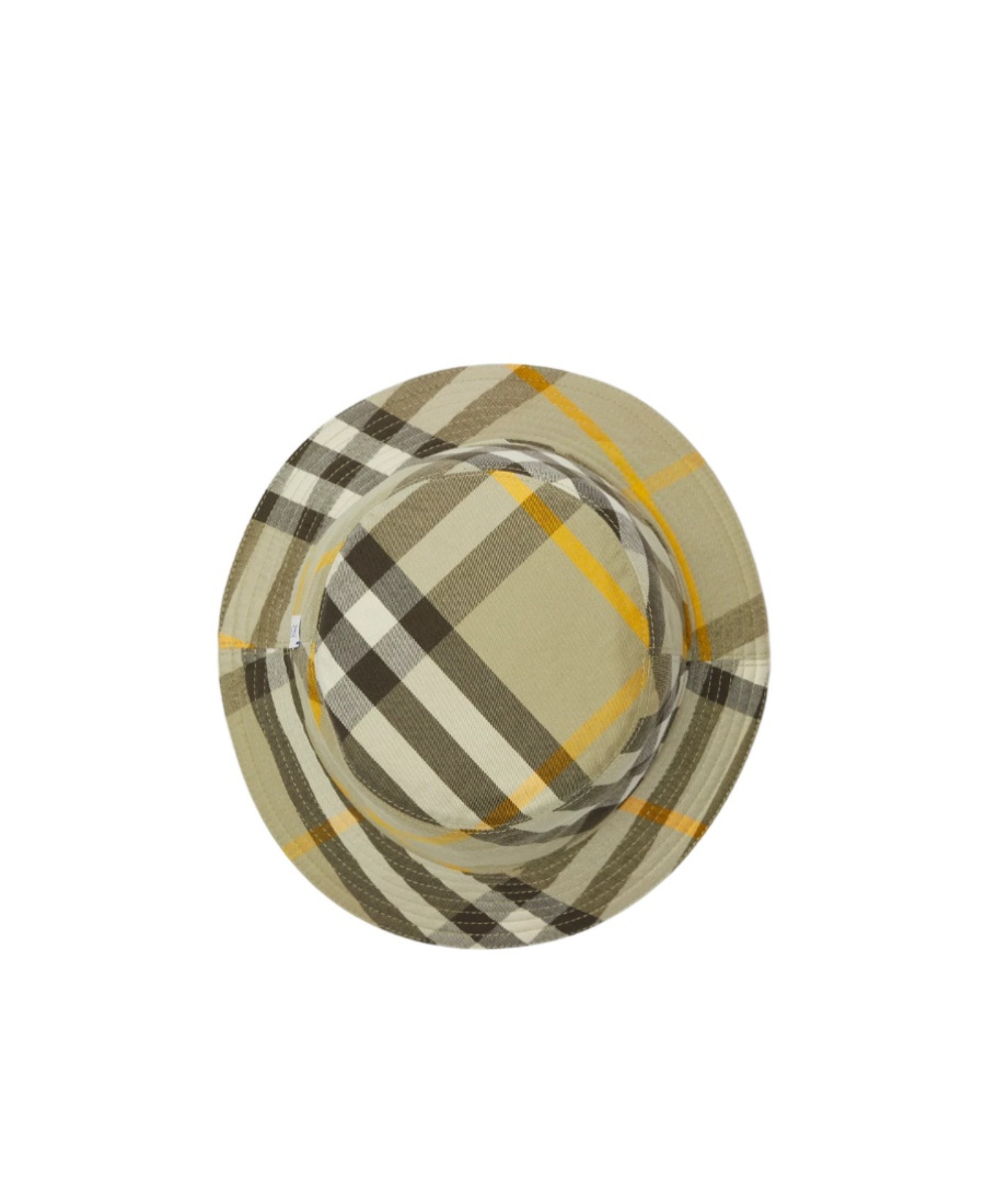 Burberry Check-pattern Reversible Bucket Hat In Nude