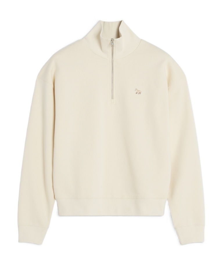 Shop Maison Kitsuné Long Sleeve Sweatshirt In White