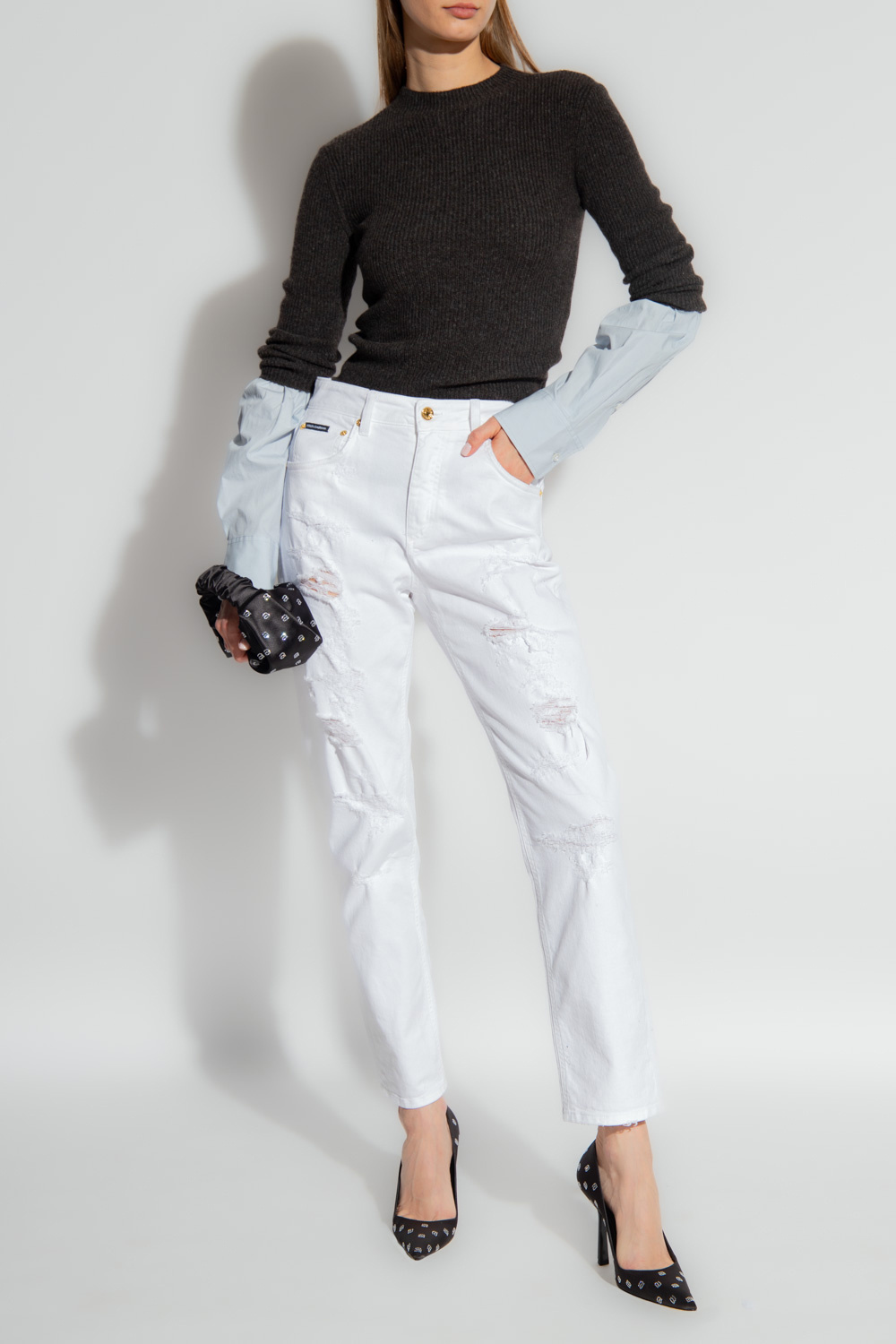Dolce & Gabbana Denim Jeans With Pretty Fit In White