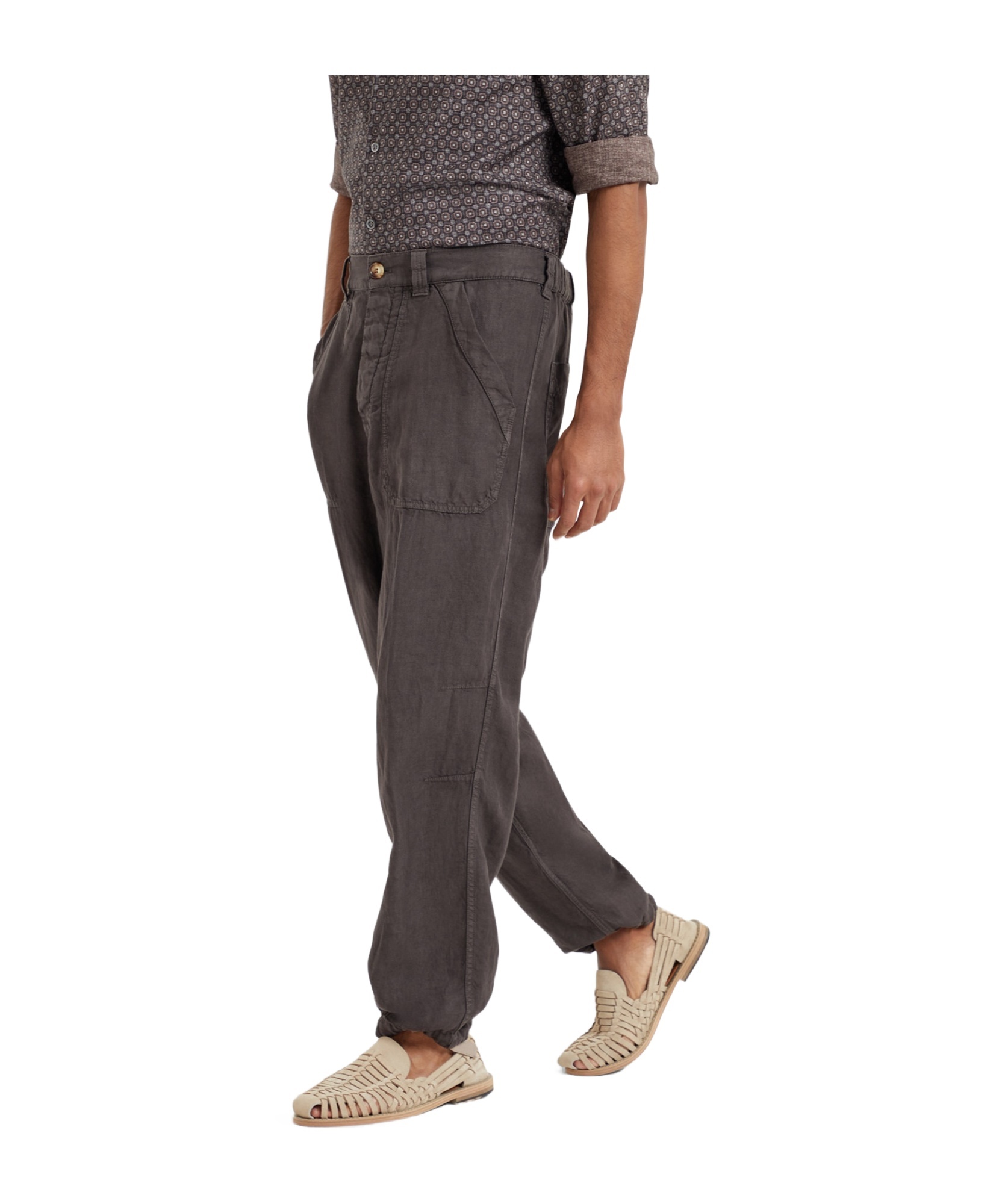 Brunello Cucinelli Belt Loops Slacks In Black
