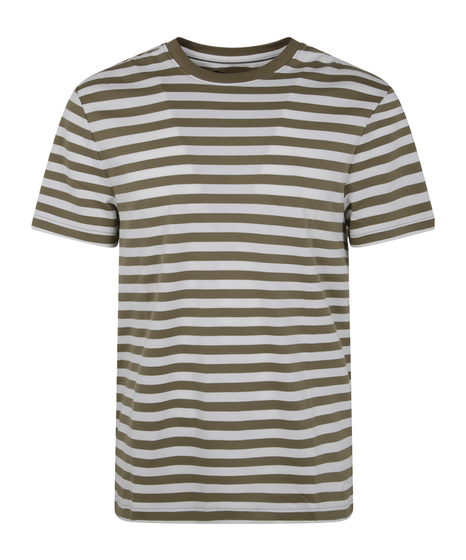 Michael Kors Crew Neck Striped T-shirt In Gray