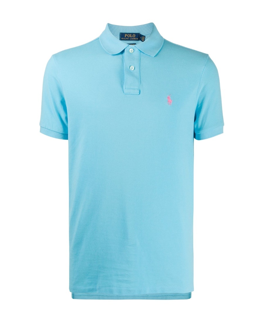 Polo Ralph Lauren Sskcslim1 Short Sleeve Knit Clothing In Blue