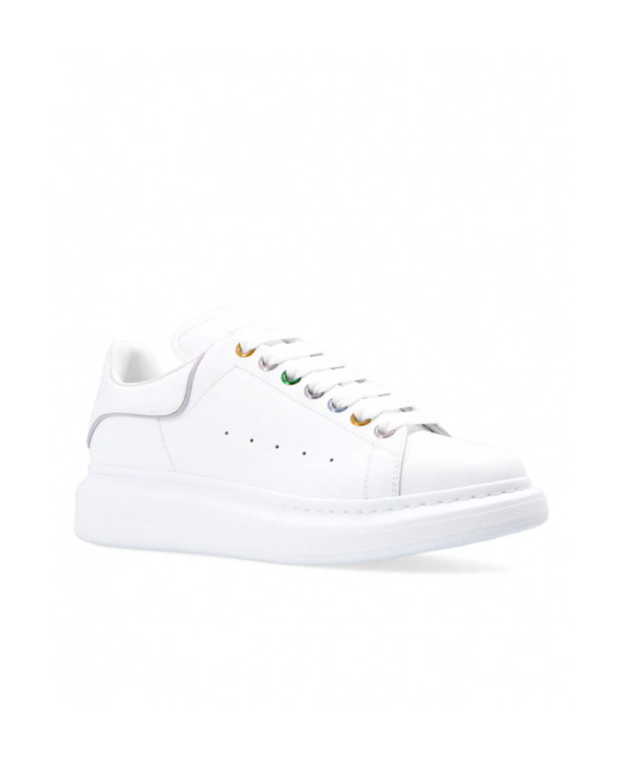Alexander Mcqueen Leather Lace Up Trainers In White