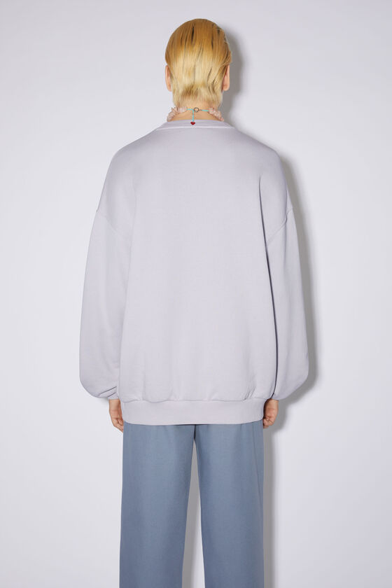Acne Studios Embroidered-logo Sweatshirt In White