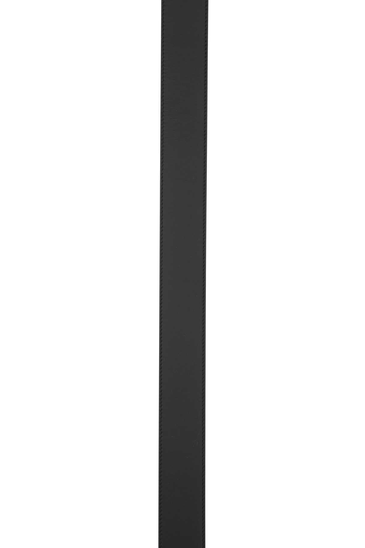 Loewe Anagram Reversible Belt In Calfskin In Black