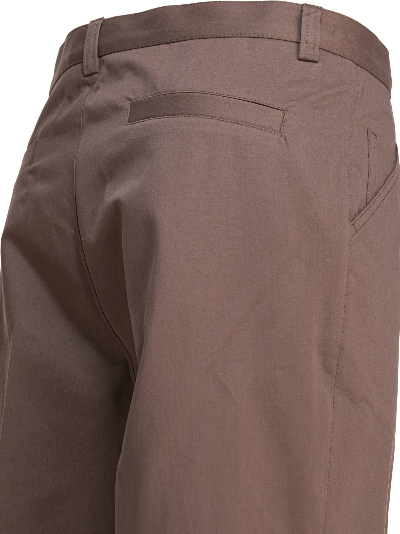 Brunello Cucinelli Tailored Trousers With Back Pockets And Belt Loops In Brown