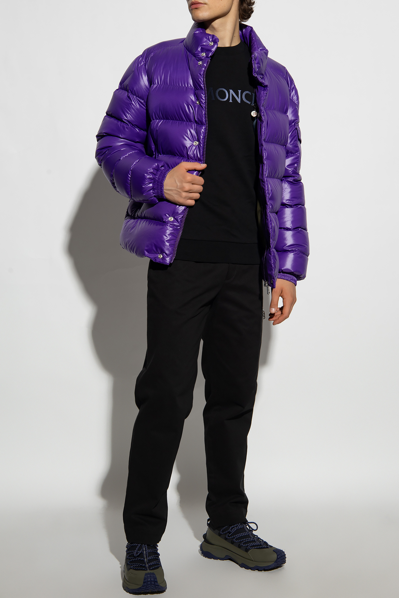 Moncler Lule Down Puffer Jacket In Purple