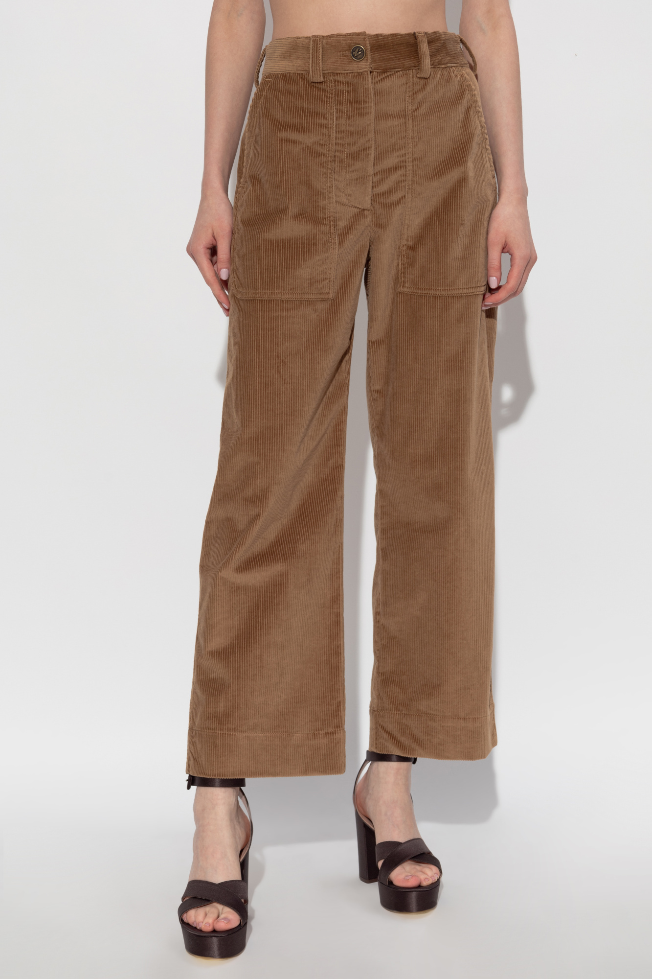 Etro Belt Loop Track Pants In Brown