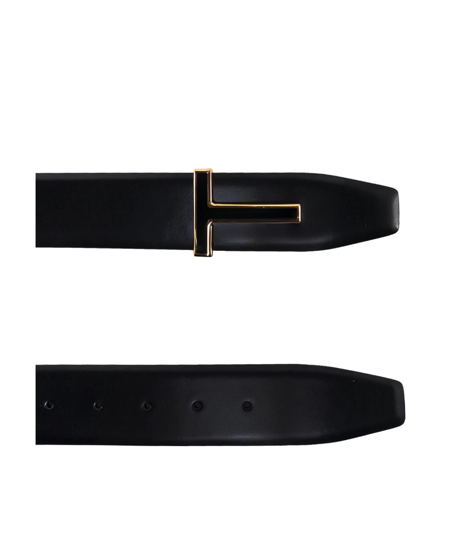 Tom Ford T-buckle Belt In Black