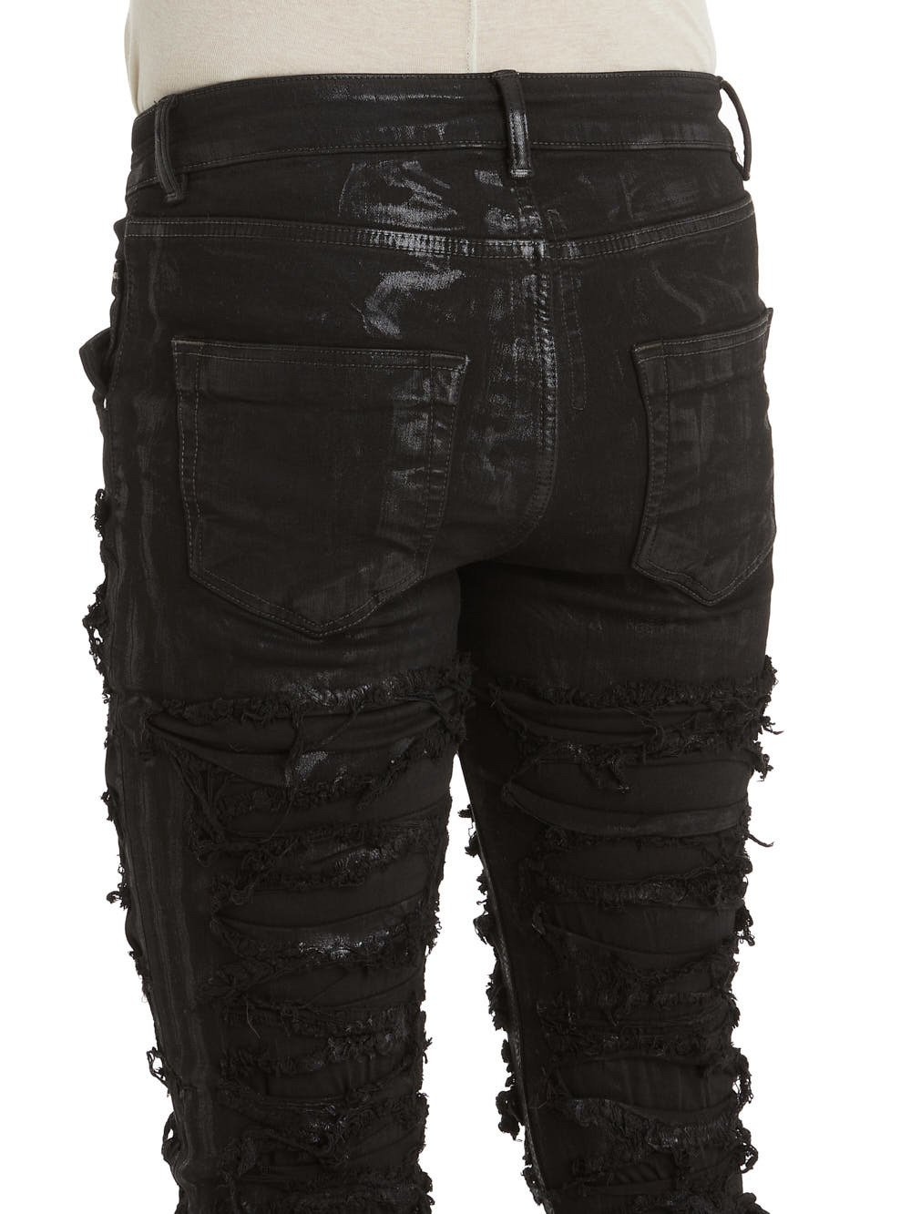 Rick Owens Drkshdw Black Tyrone Cut Jeans In Black