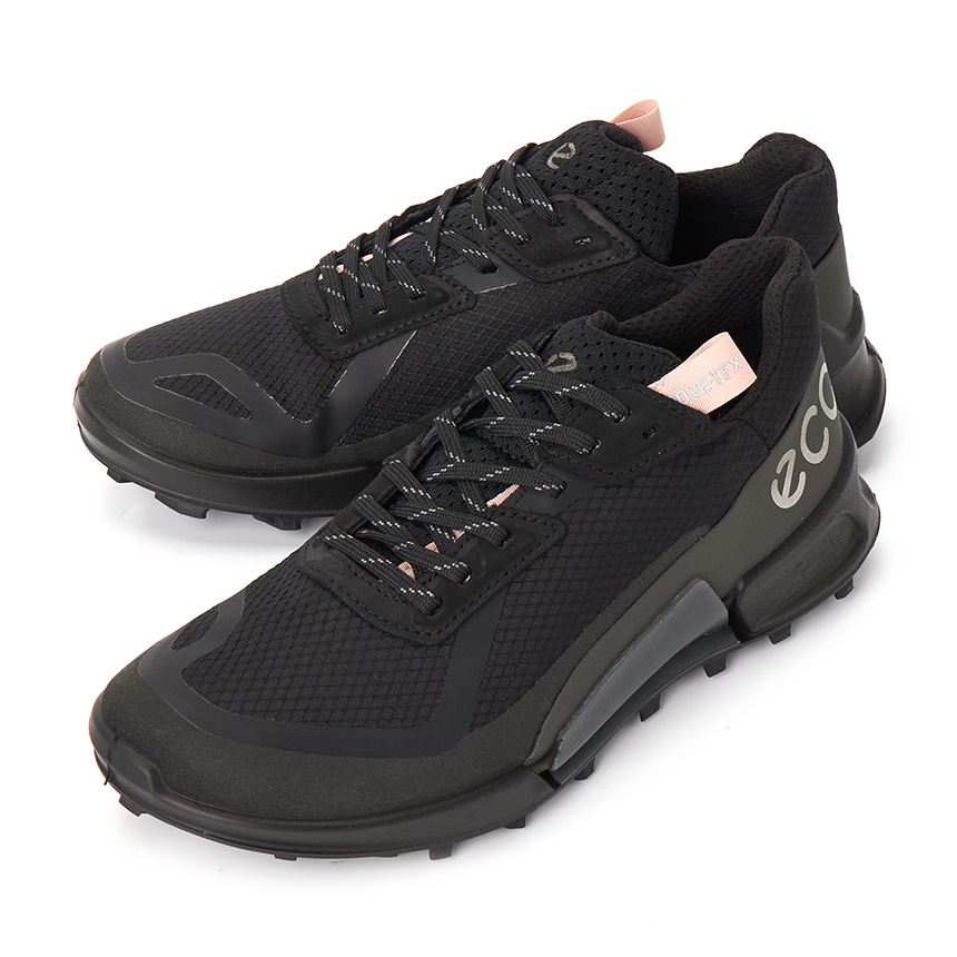 Ecco Round Toe Sneakers In Gray