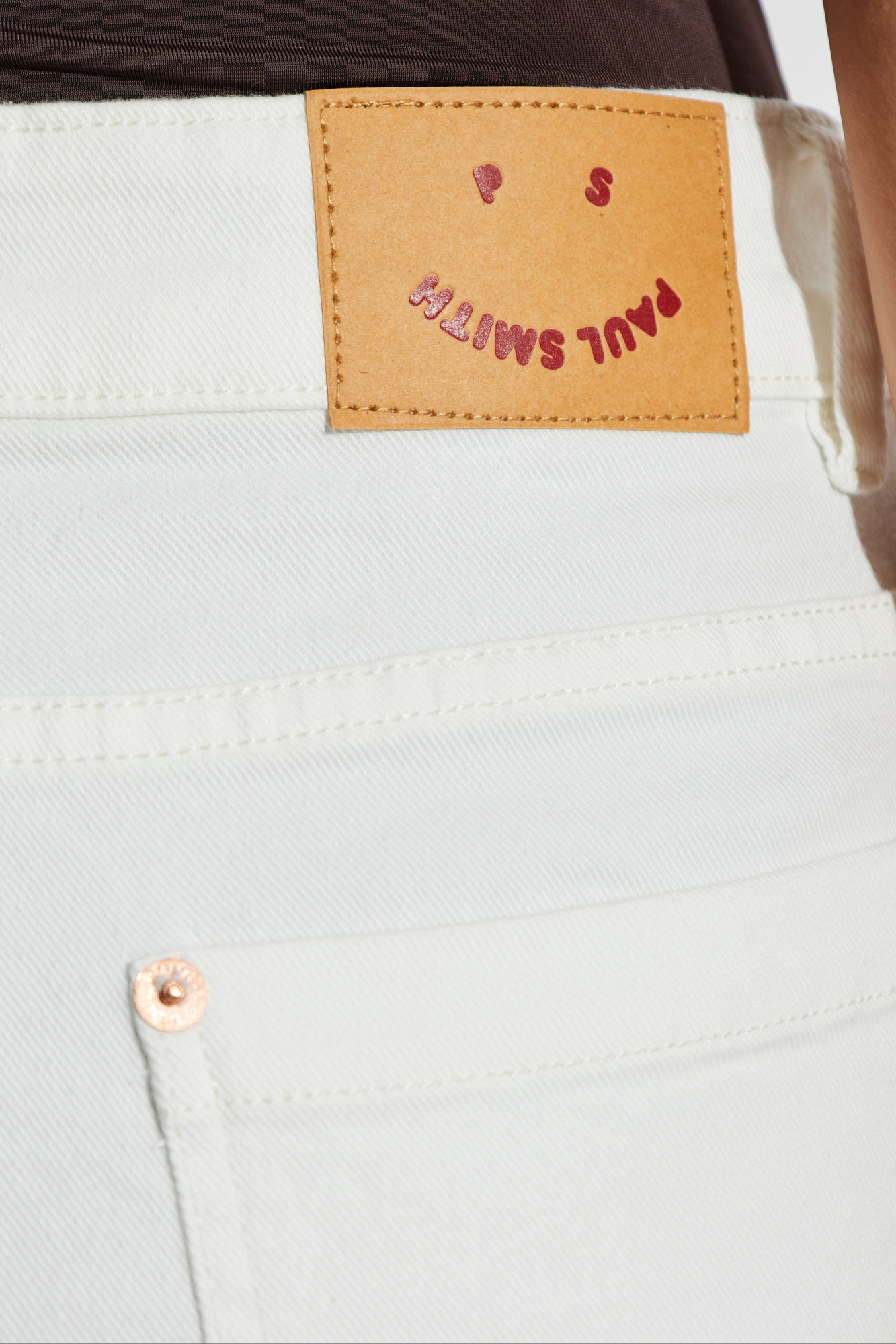 Ps By Paul Smith Ps Paul Smith Wide Leg Jeans In White