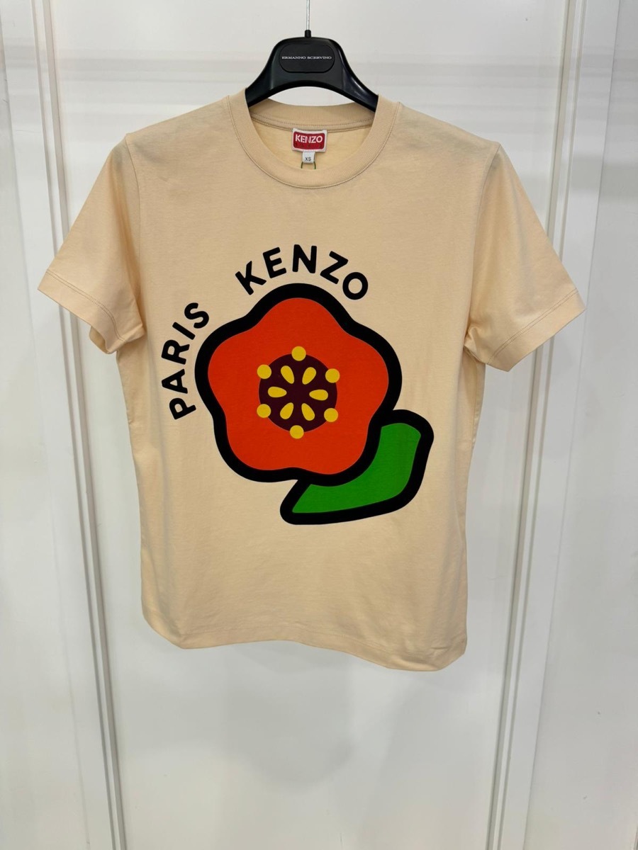 Kenzo Short-sleeved T-shirt In Nude