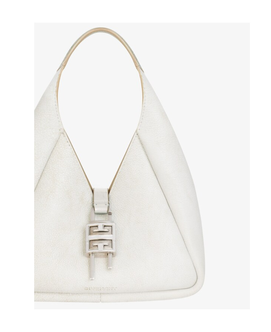 Givenchy Mini G Leather Tote Bag In White