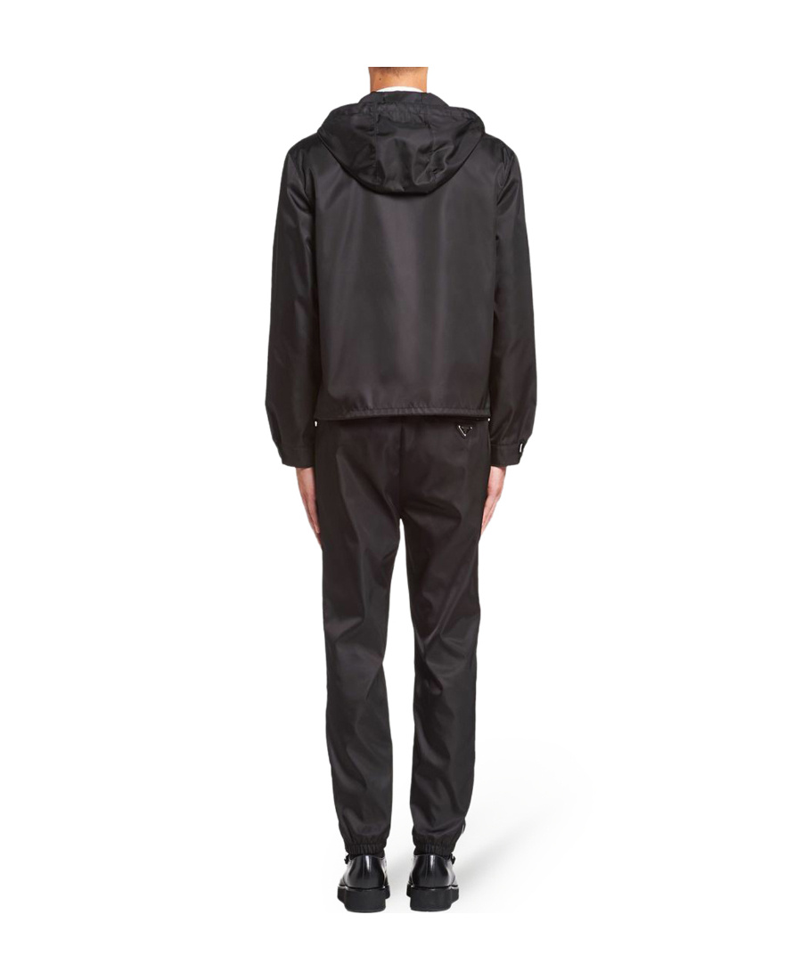 Prada Technical Cotton Blouson Jacket In Black