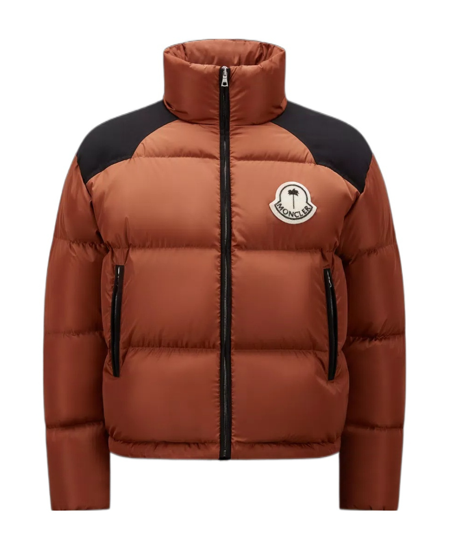 Moncler Nevin Short Style Down Jacket In Brown