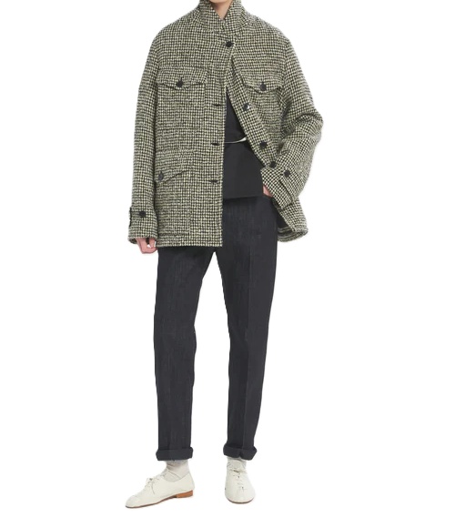 Barena Venezia Checkered Casual Jacket In Gray