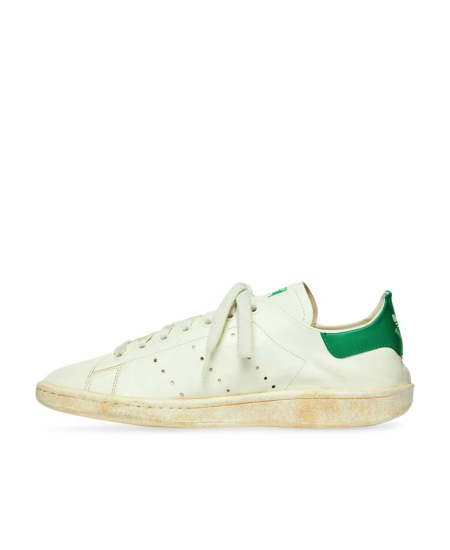 Balenciaga Stan Smith Lace-up Sneakers In White
