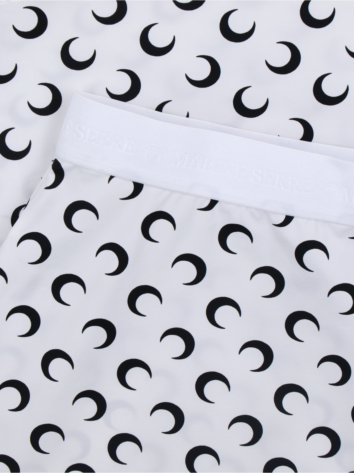 Marine Serre Midi Skirt With Crescent Moon Pattern In White