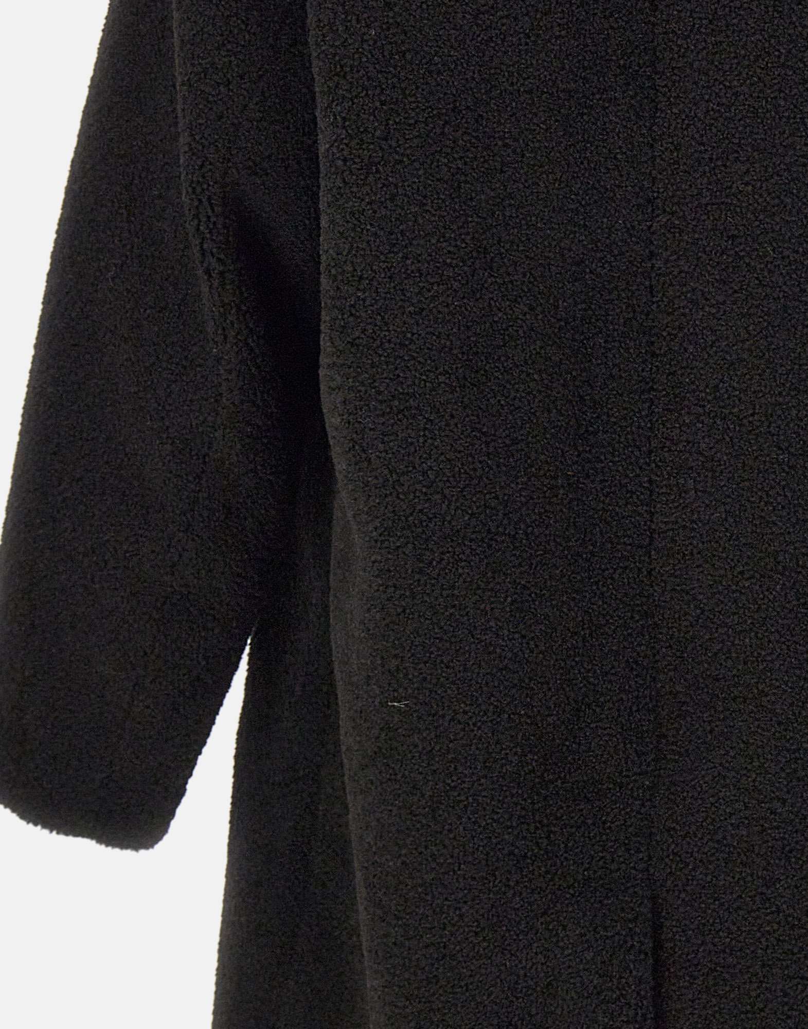 Herno Mohair Wool Singlebreast Coat Clothing In Black
