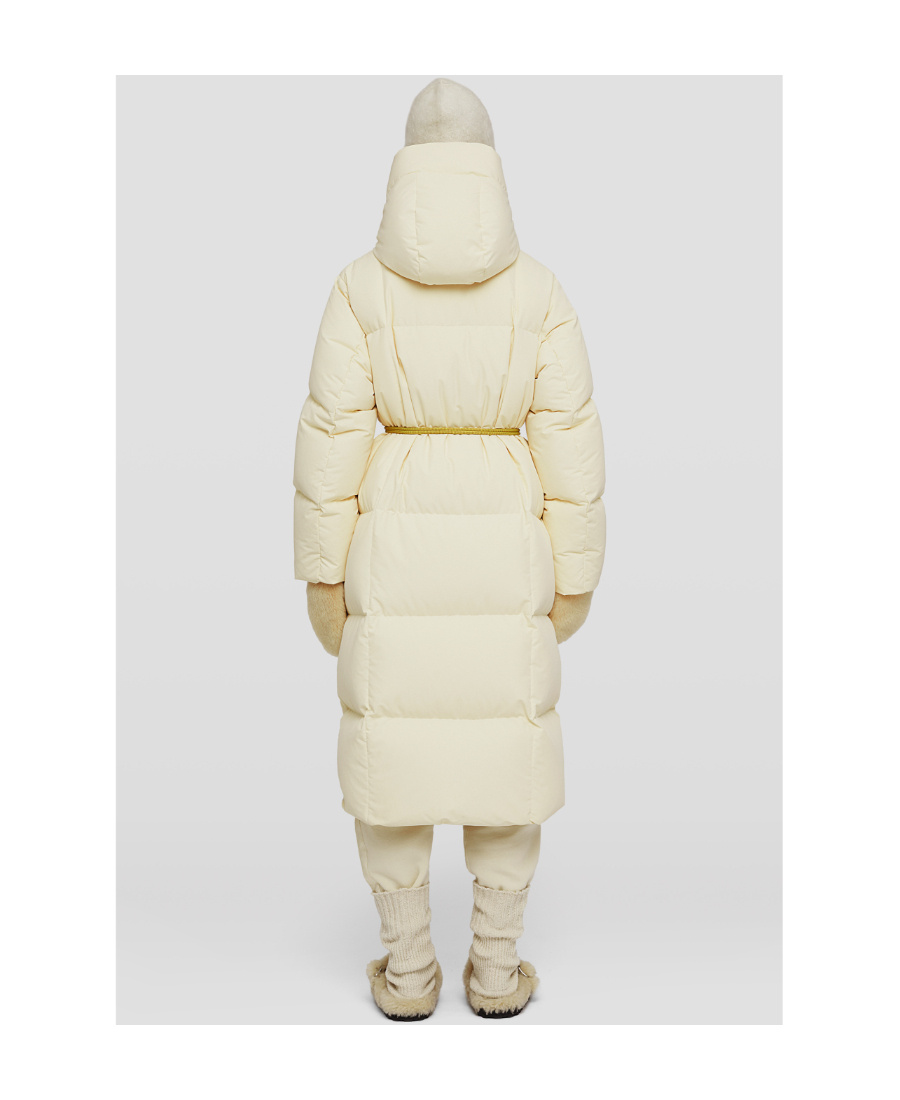 Jil Sander Beige Quilted Down Jacket In Nude