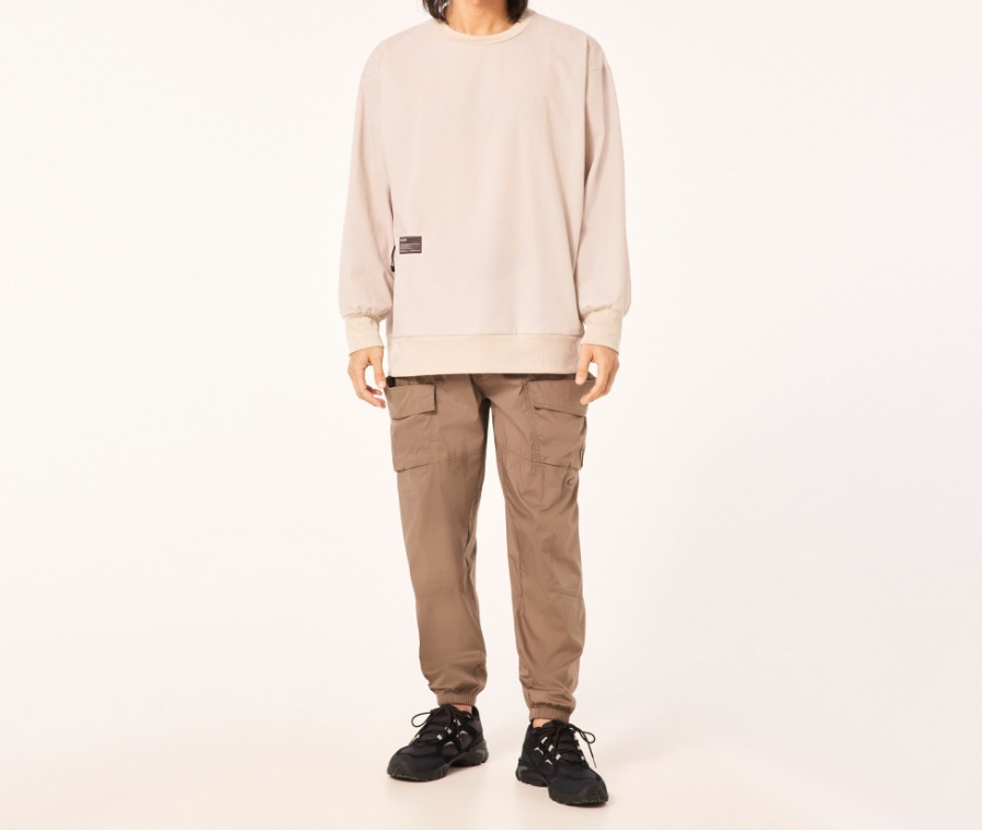 Oakley Long Sleeve Crew Neck Sweater With Patch