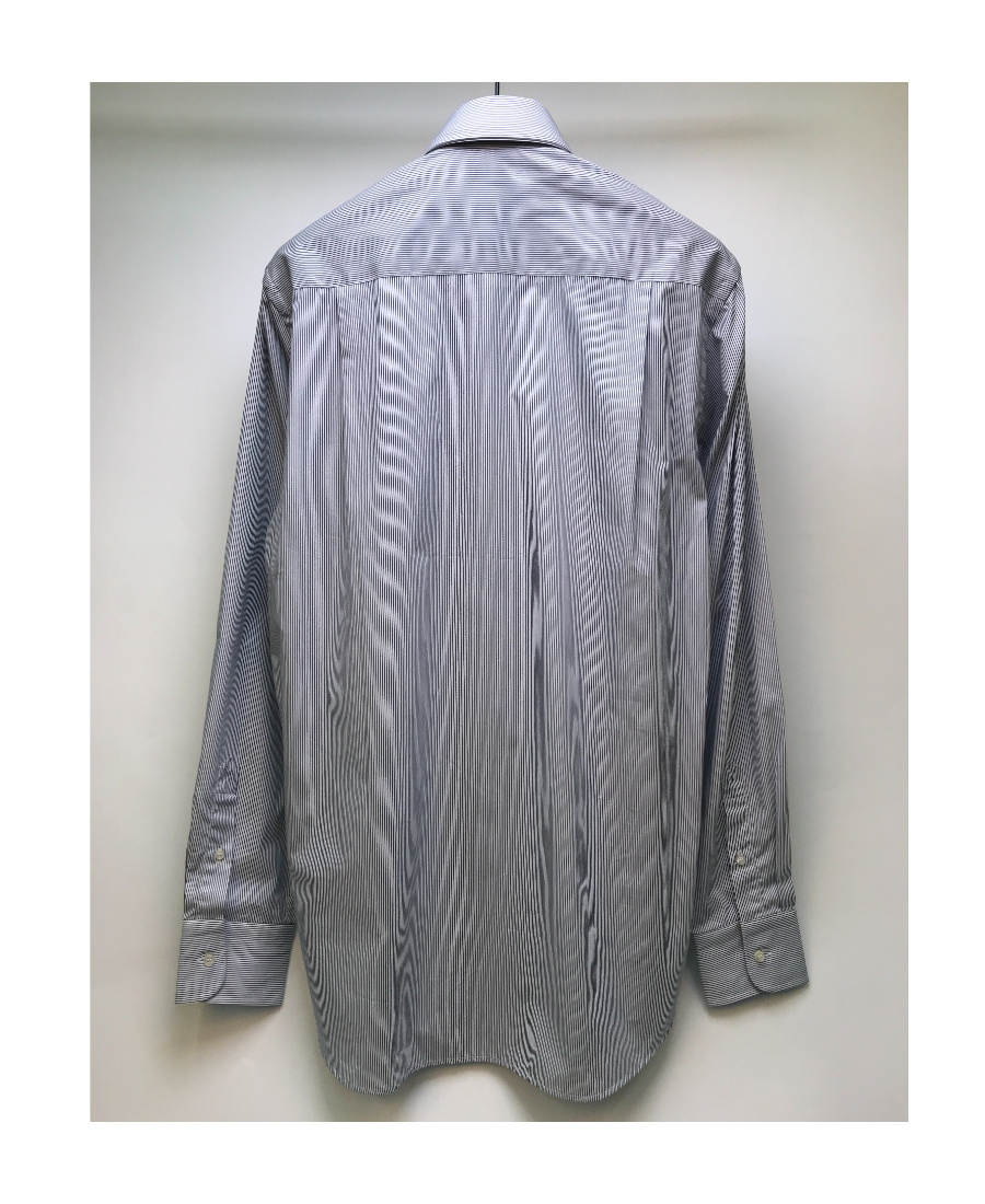 Shop Paul & Shark Lapel Long-sleeved Shirt In Gray