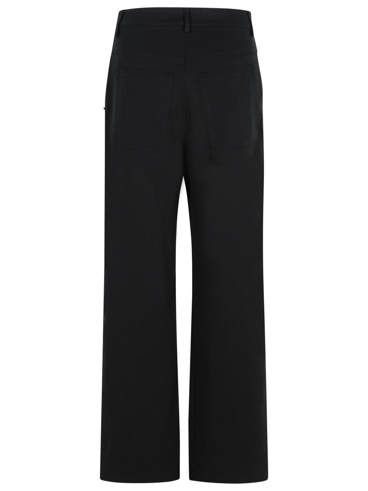 Sportmax Belt-loop Casual Pants In Black