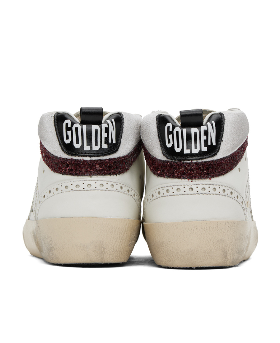 Golden Goose Star Patch Lace-up Sneakers In White