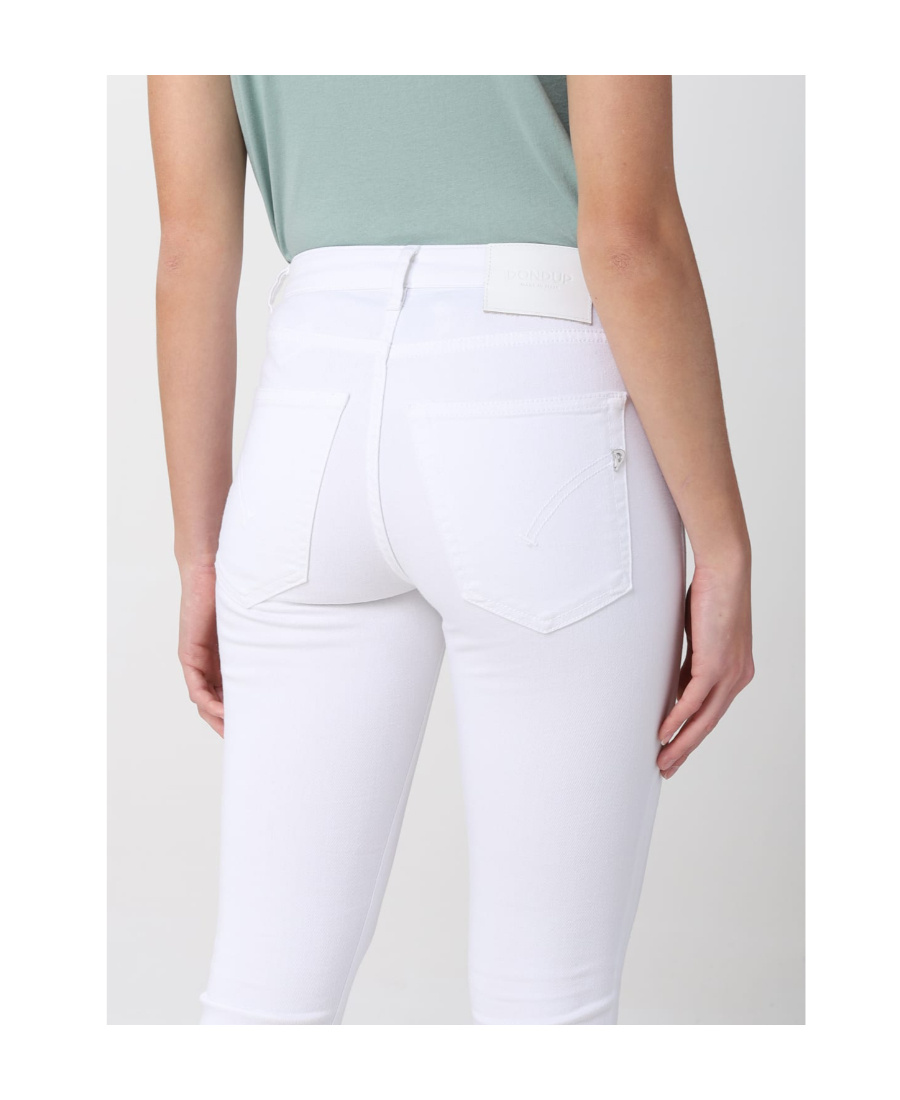 Dondup Horn Denim Trousers In White