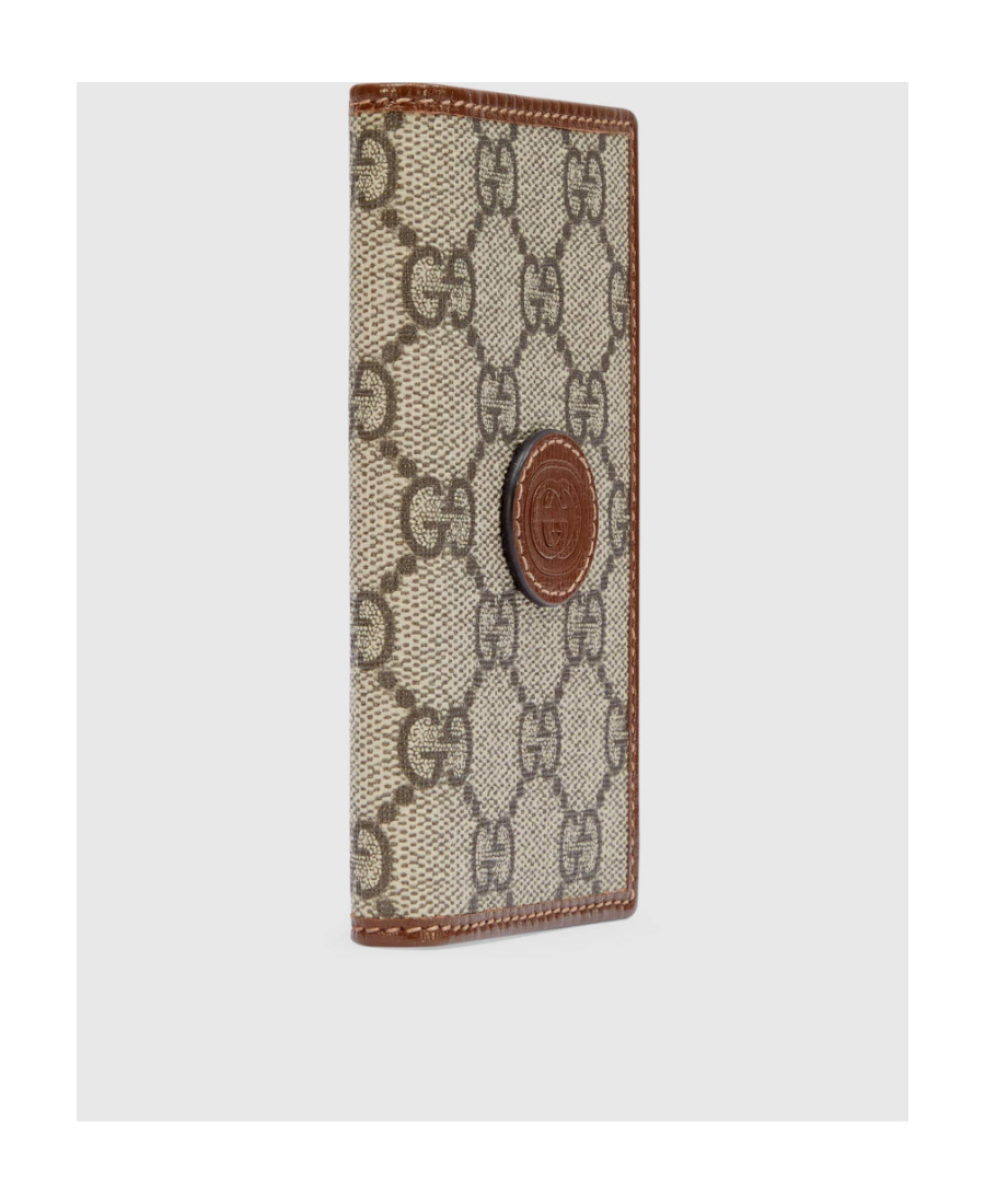 Gucci Gg-canvas Bi-fold Wallet In Nude